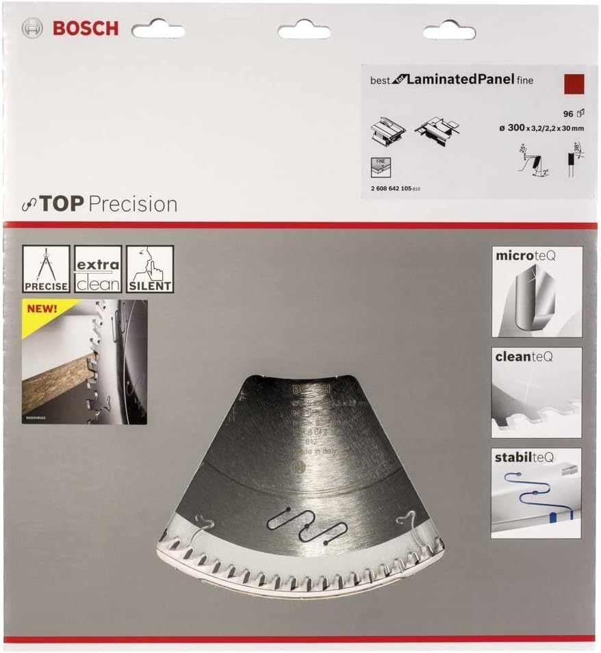 Bosch Accessories Professional Kreissägeblatt Top Precision Best für Laminated Panel Fine 300 x 30 x