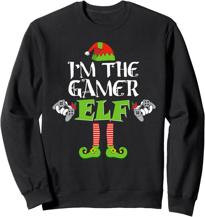 I'm The Gamer Elf Gaming Christmas Funny Matching Lover Gift Sweatshirt