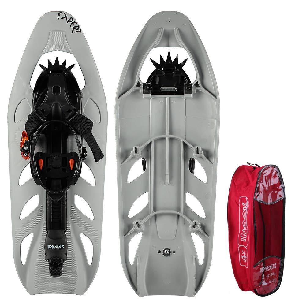Inook EXPERT Schneeschuhe I Schneeschuhe mit Steighilfe I EU 36-47 I Schneeschuh Set mit praktischer