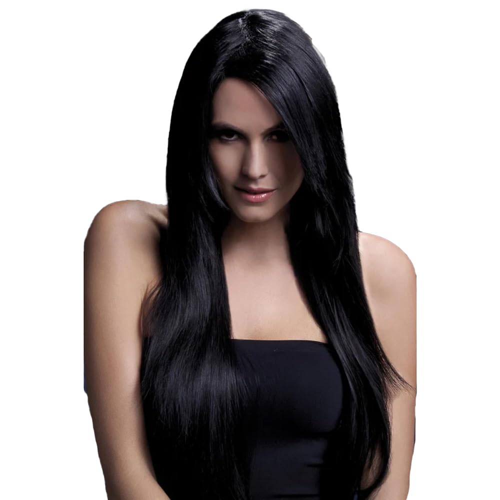 Fever Amber Wig Schwarz, Schwarz