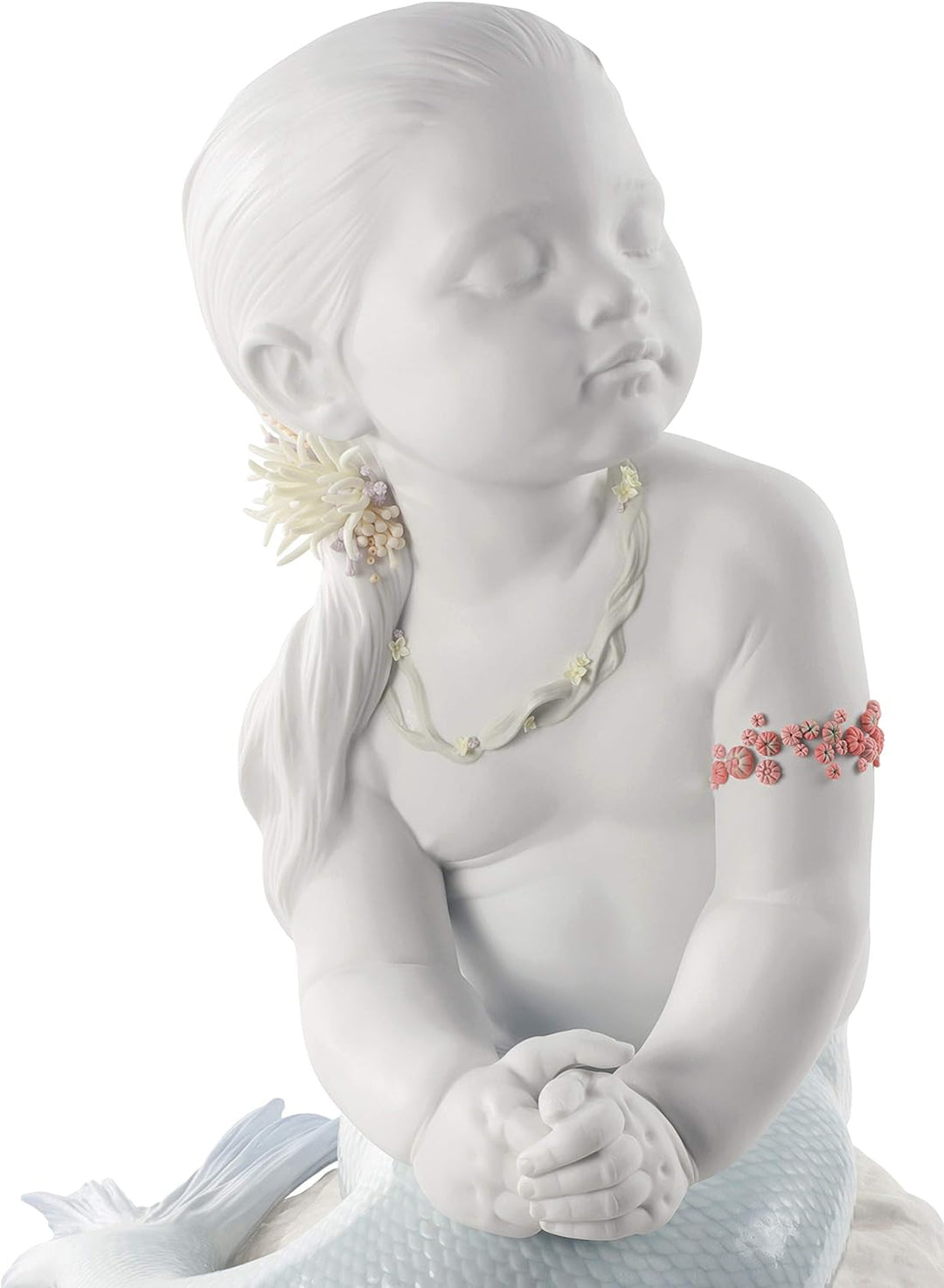 LLADRÓ Meerjungfrau-Figur Die Wellenprinzessin. Limitierte Auflage. Meerjungfrau. Porzellan.