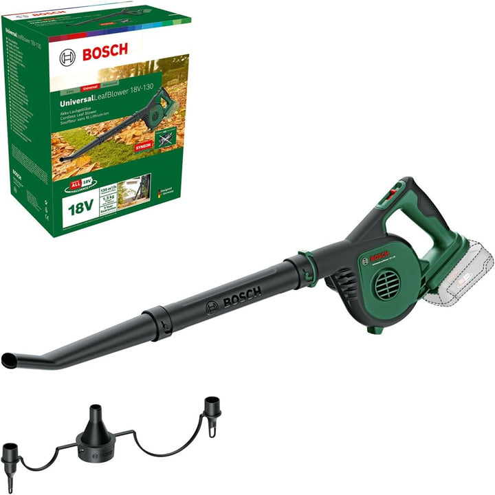 Bosch Akku-Laubbläser UniversalLeafBlower 18V-130 (Für schnelles und einfaches Säubern im Aussenbere
