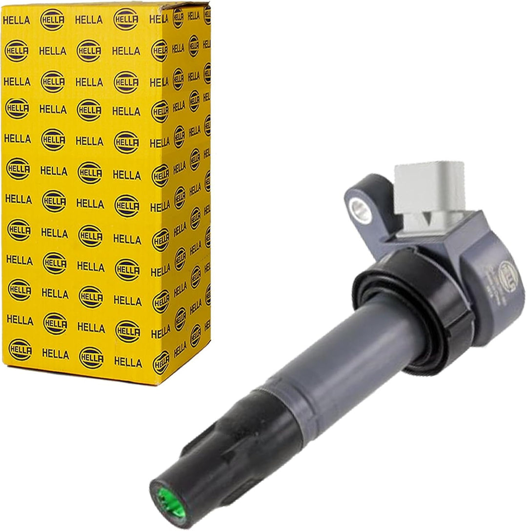 HELLA 5DA 358 057-361 Zündspule - 12V - 4-polig - Kerzenschachtzündspule - geschraubt