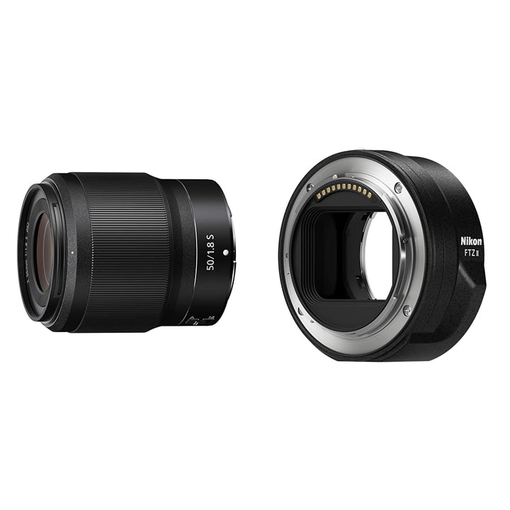 Nikon NIKKOR Z 50 mm 1:1,8 S Objektiv & FTZ II (Adapter für F Objektive auf Z-Mount Kameras) 50 mm 1