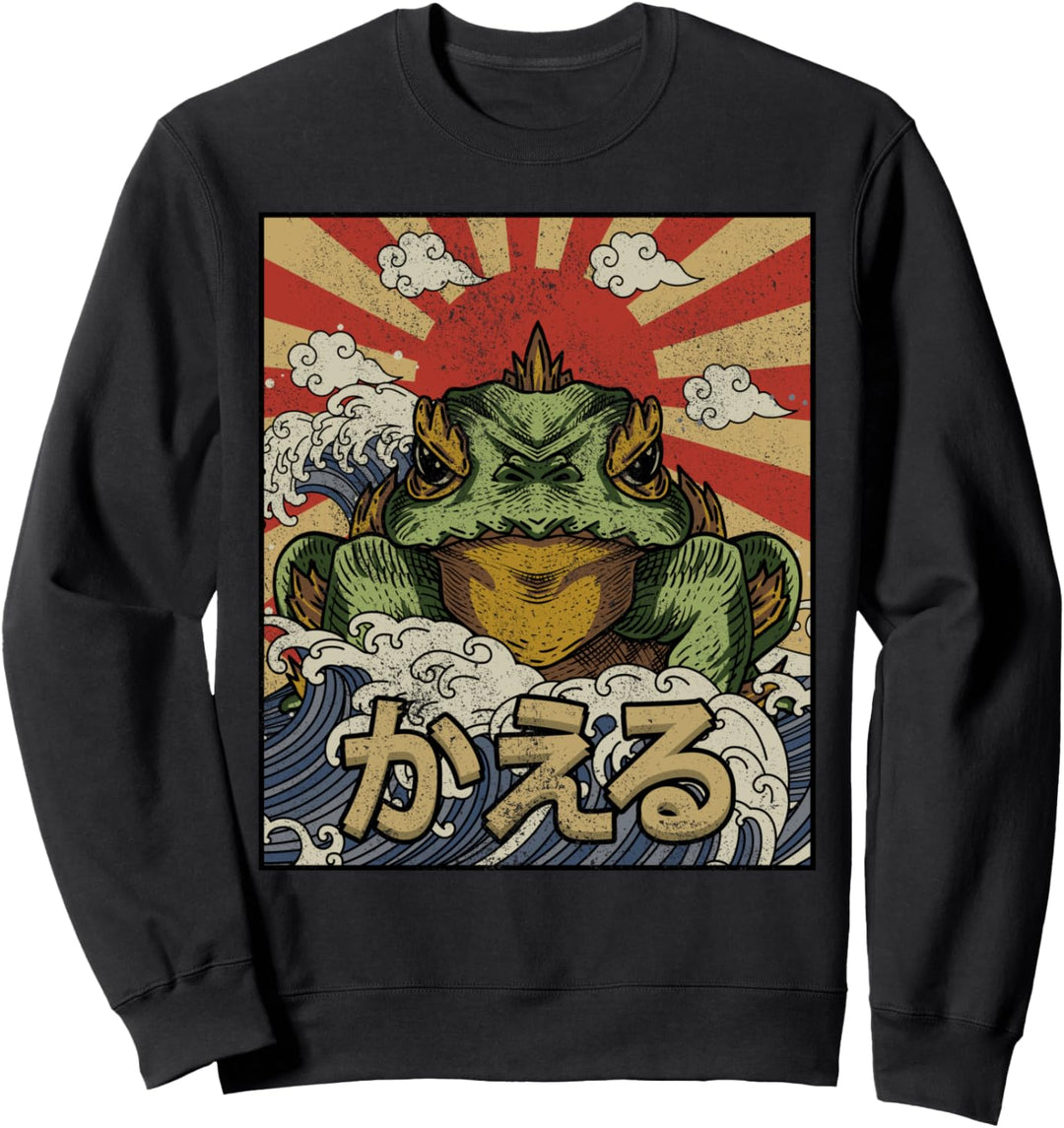 Kaiju Frog Japanese Aesthetic Sweatshirt