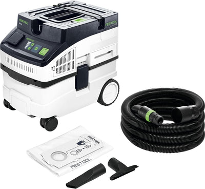 Festool Absaugmobil CT 15 E CLEANTEC (mit Hauptfilter, Saugschlauch, SELFCLEAN Filtersack, Fugendüse