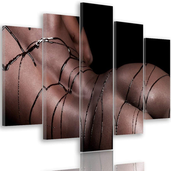 Feeby. Leinwandbild - 5 Teile - Bilder, Wand Bild, Wandbilder, Kunstdruck XXL, 5-Teilig, Typ A, 100x