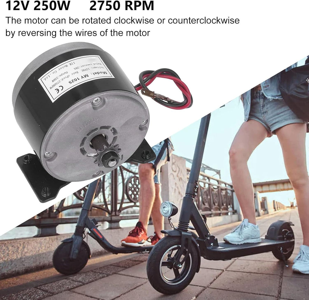 Elektroroller Motor DC Motor Gebürstet MY1025 12 V 250 W Gebürsteter DC Hochgeschwindigkeitsmotor 27