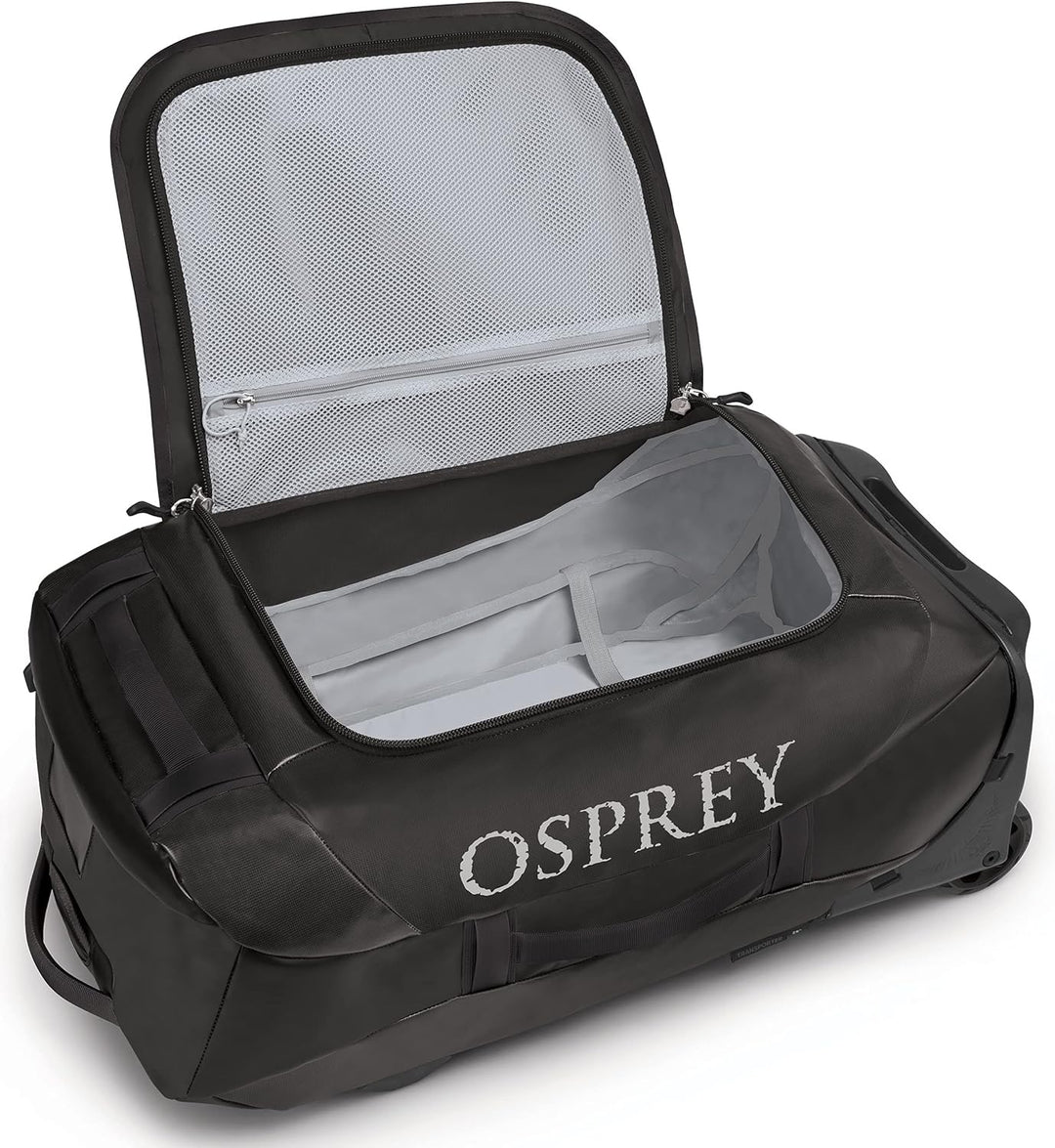 Osprey Unisex – Erwachsene Rolling Transporter 60 Duffel Bag O/S Schwarz, O/S Schwarz