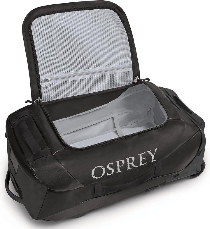 Osprey Unisex – Erwachsene Rolling Transporter 60 Duffel Bag O/S Schwarz, O/S Schwarz