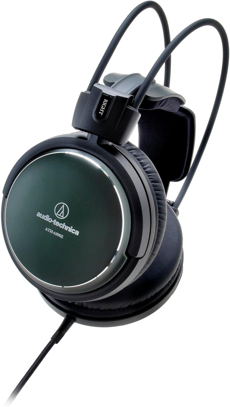 Audio-Technica A990Z Geschlossener Hi-Fi-Kopfhörer Dunkelgrün Metallic Gehalten Geschlossener HiFi-K