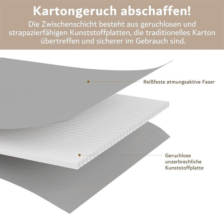 20er Set Schubladen Organizer faltbar, Unterwäsche Organizer,Ordnungssystem Kleiderschrank, Aufbewah