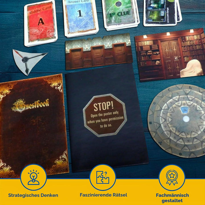 Thames & Kosmos - EXIT: The Sinister Mansion - Level: 3/5 - Unique Escape Room Game - 1-4 Players -