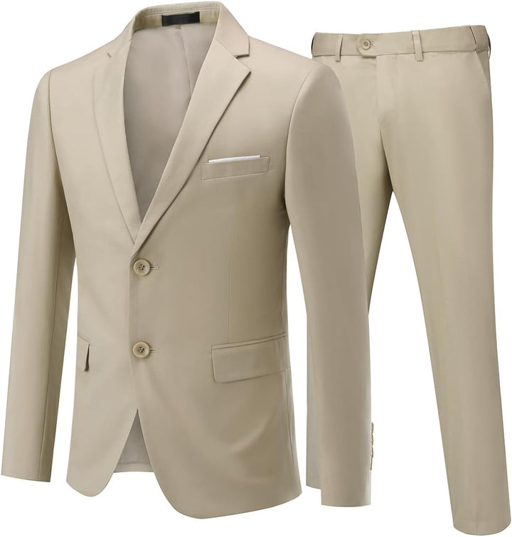 Allthemen Anzug Herren Anzug 2 Teilig Slim Fit Herrenanzug Hochzeit Anzüge Herren Modern Sakko für B