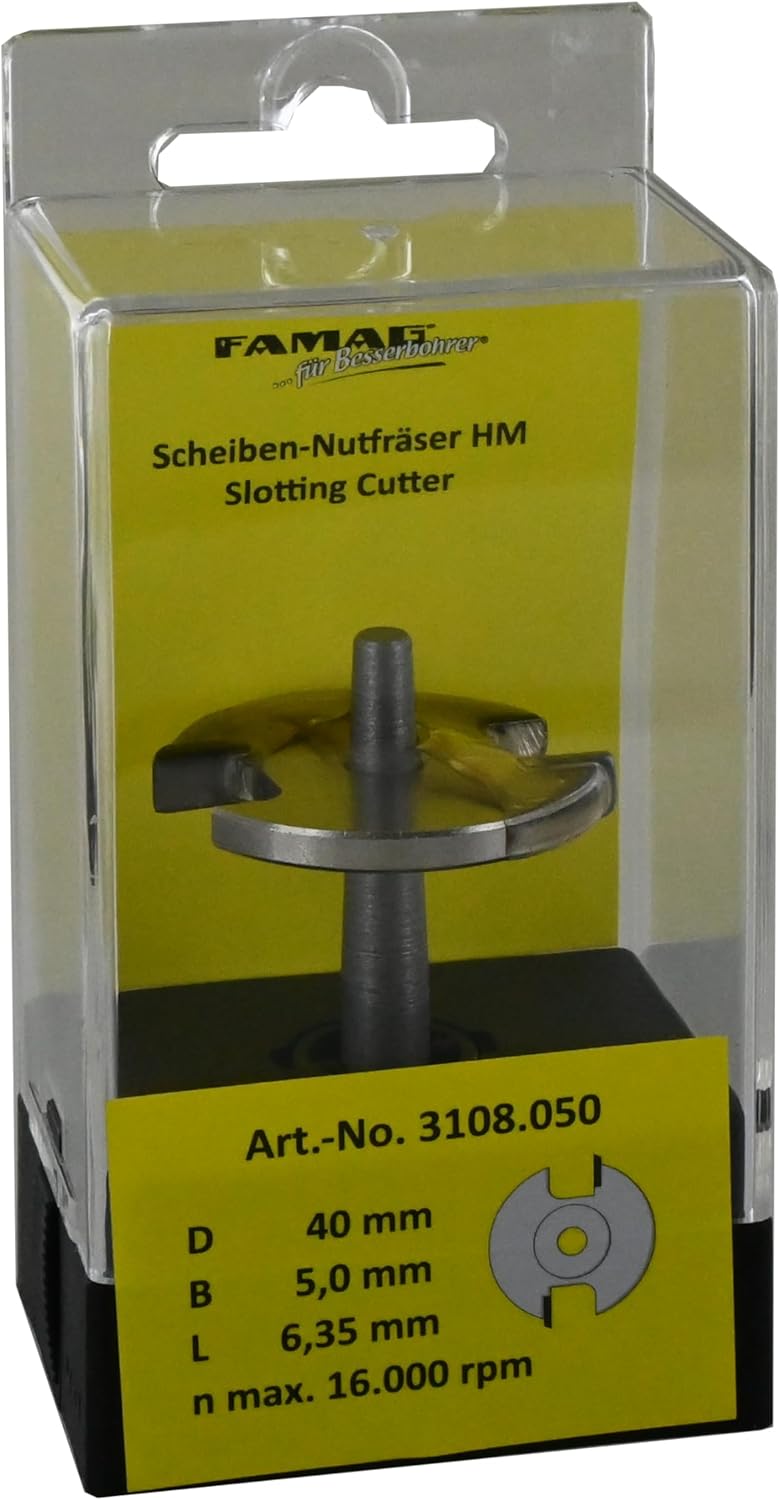 FAMAG Scheiben-Nutfräser HM 40x3mm - 3108.030 3,0x40mm, 3,0x40mm