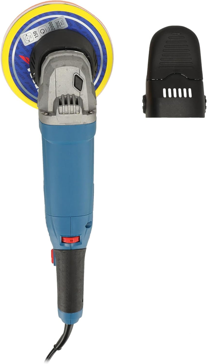 Exzenter-Rotationspoliermaschine, elektrisch, DEDRA, Leistung 900 W, Drehzahl 1500-4500 U/Min, zwei