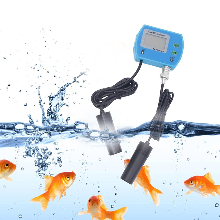 PH Messgerät 2-in-1-Monitor,pH:0,00-14,00 pH,LCD mit Hintergrundbeleuchtung | PH Wert Messgerät,Mess