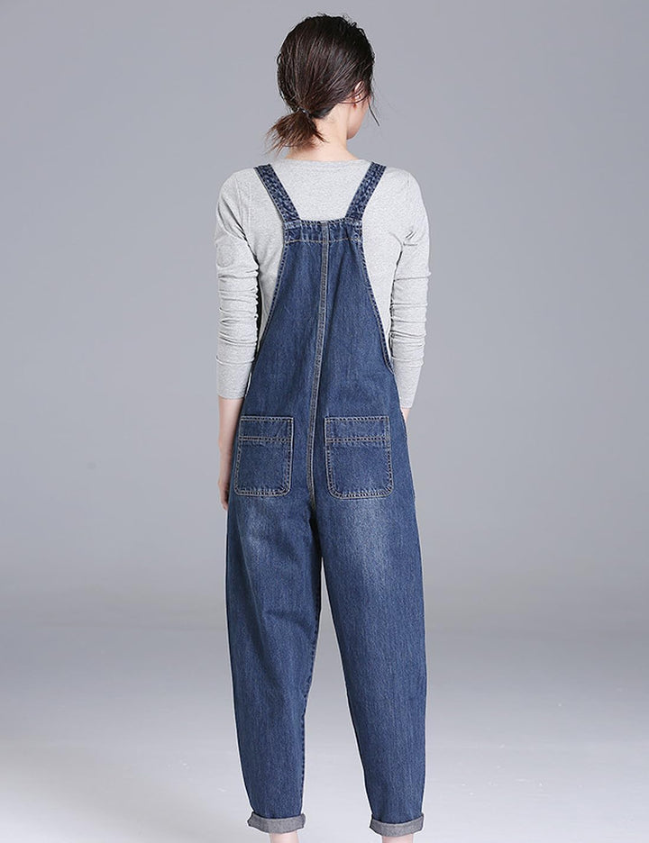 Damen Casual Loose Denim Latzhose Bib Verstellbare Jean Overalls Romper Jumpsuit Harem Hosen, S Dunk