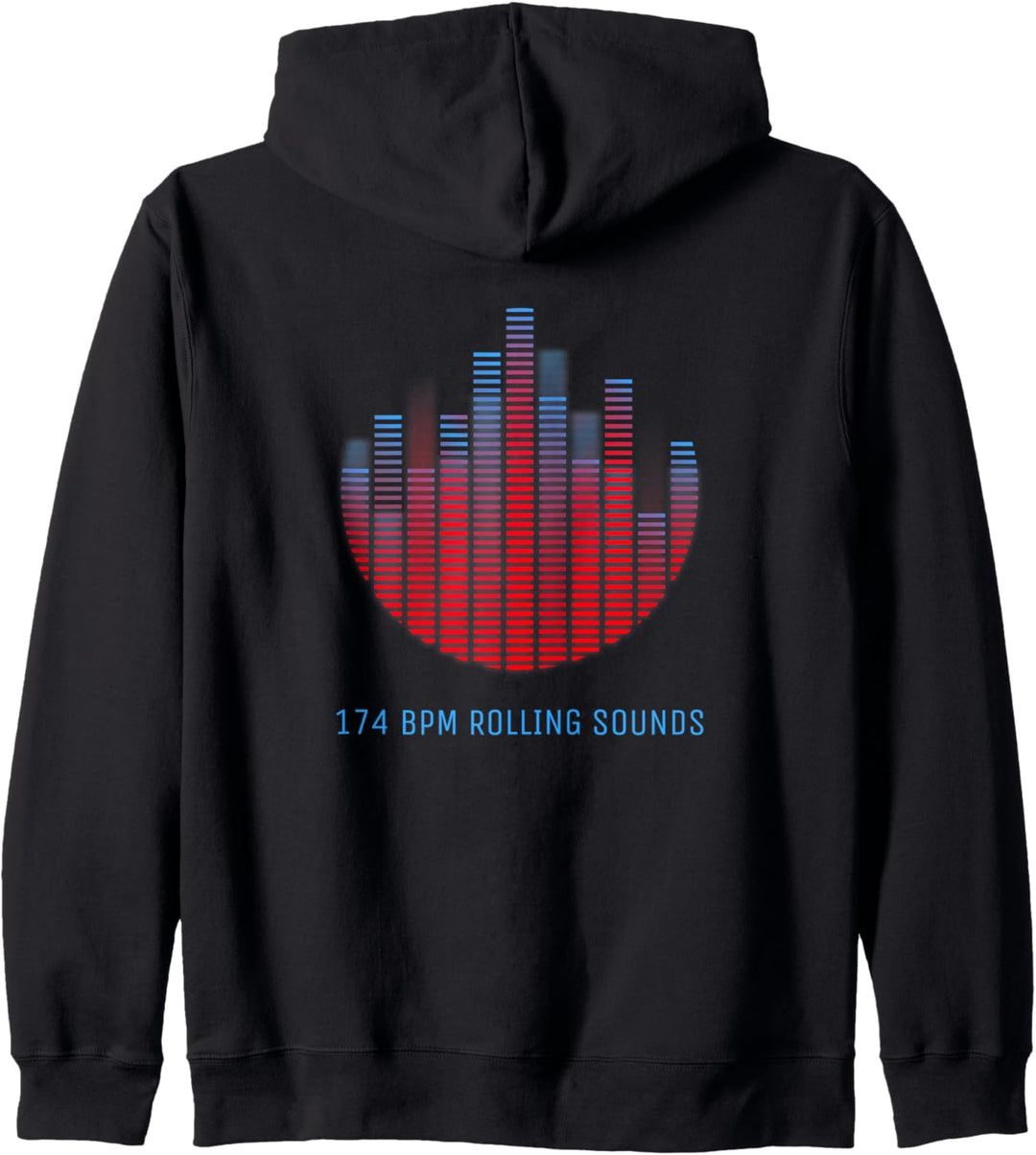 Justlist 174 BPM DnB Music Liquid EDM Drum and Bass Kapuzenjacke