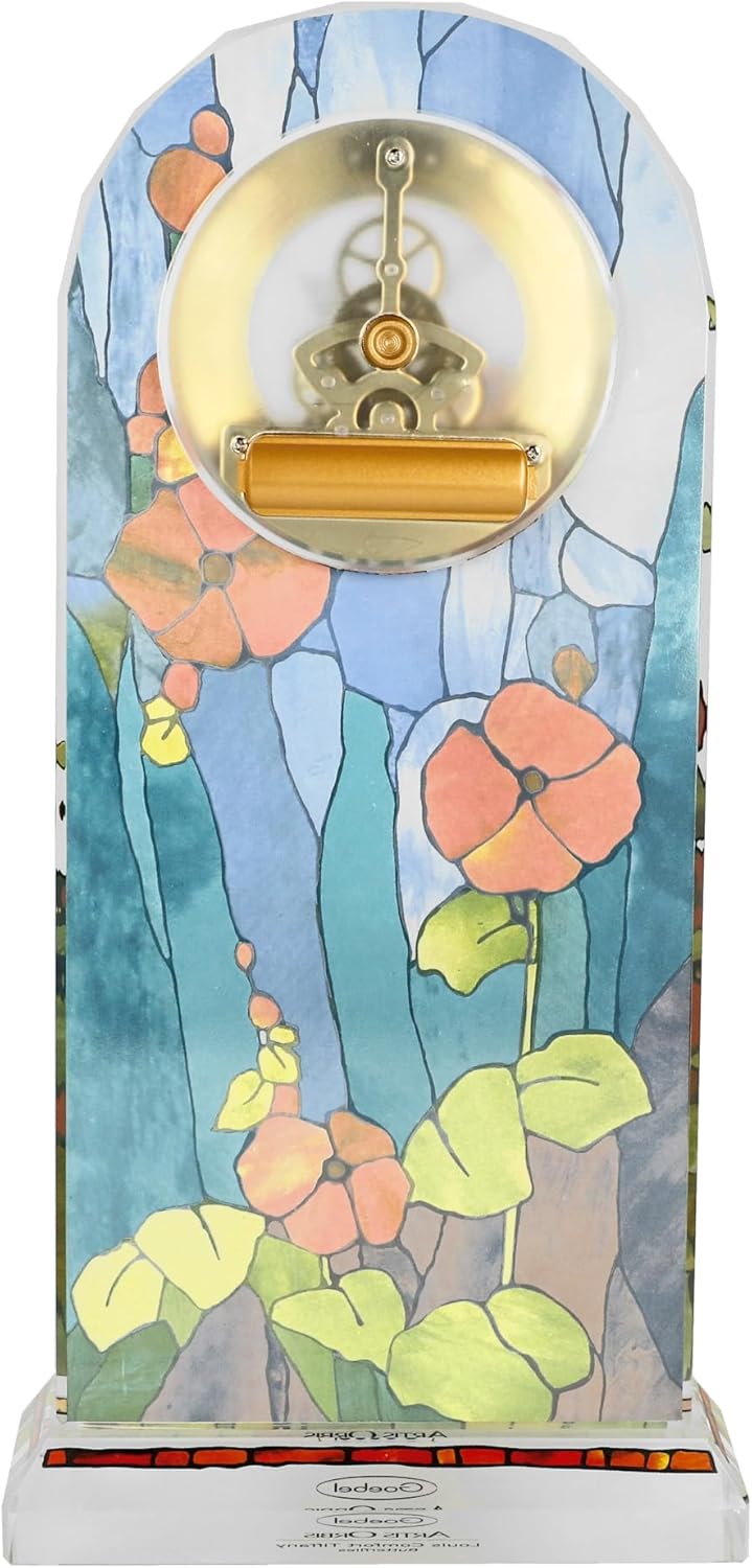 Goebel Tischuhr Tiffany - Schmetterlinge, Bunt