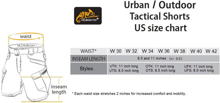 Helikon-Tex Urban Tactical Shorts 11'' - Polycotton Ripstop - Coyote L Coyote, L Coyote