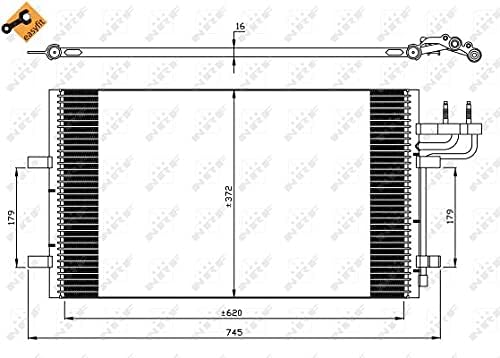 NRF 35551 Kondensator, Klimaanlage