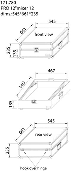 Power Dynamics PD-FU12 19-Zoll-Flighcase für Mischpult oder Controller