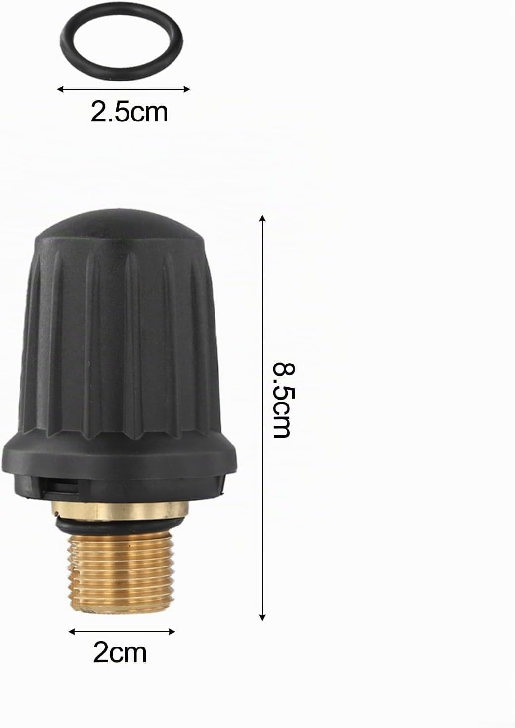 Ersatzteile für Kärcher Dampfreiniger Messing Sicherheitsventilkappe mit Sicherheitsventil und O-Rin