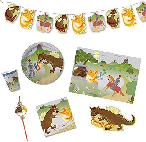 Partyset Ritter & Drache 61 tlg.