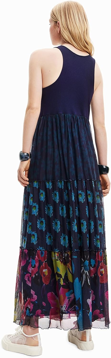 Desigual Damen Dress XS Blau, XS Blau