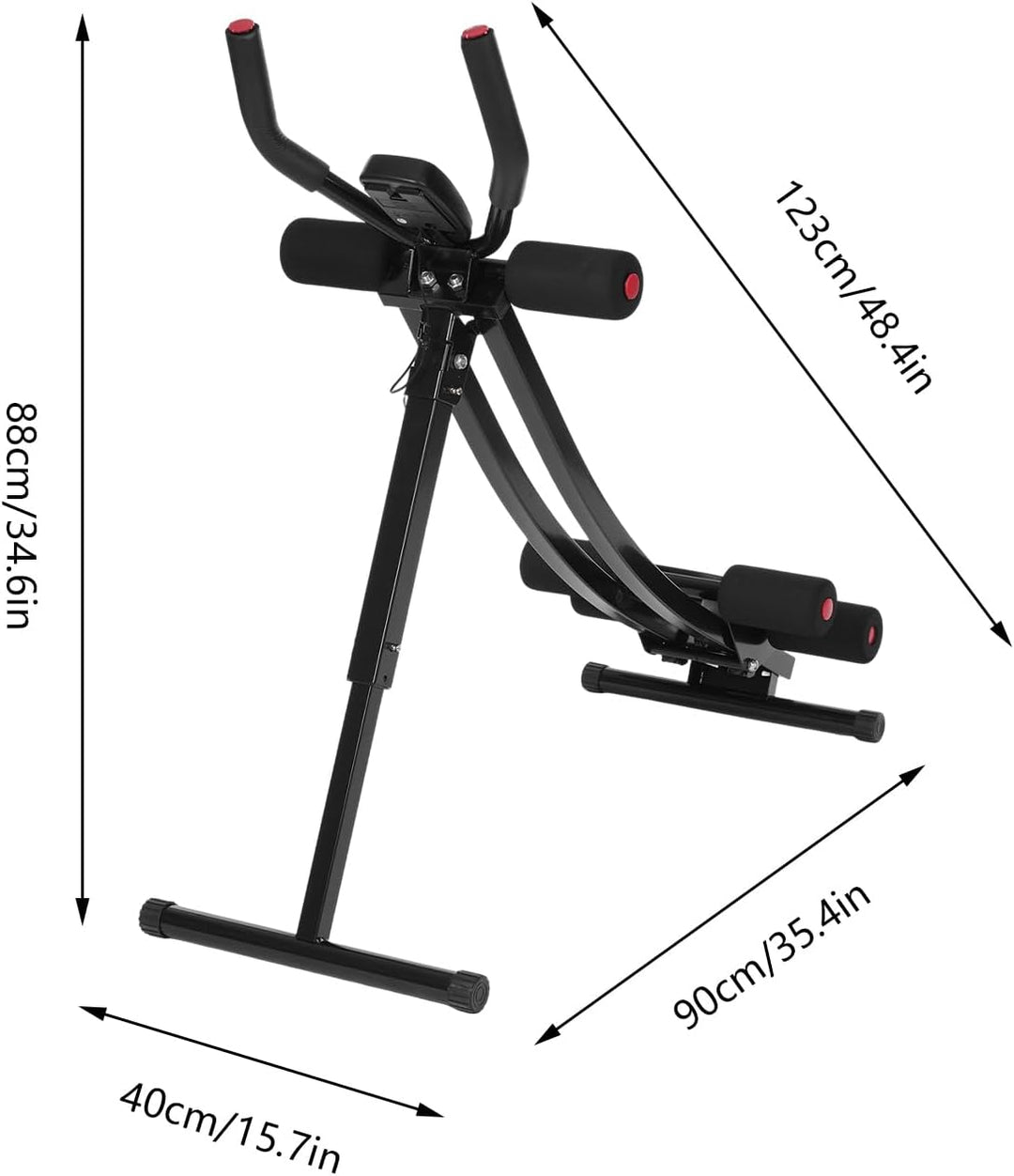 Bauchmuskeltrainer Bauchtrainer für Zuhause, Bauch Trainingsgerät Klappbar Bauchmuskeltraining Gerät