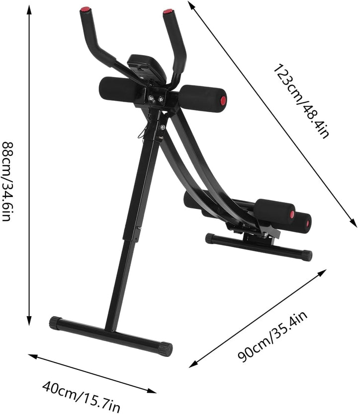 Bauchmuskeltrainer Bauchtrainer für Zuhause, Bauch Trainingsgerät Klappbar Bauchmuskeltraining Gerät