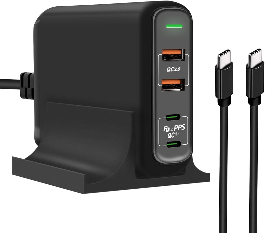 USB C Ladegerät,Cshare 150W 4-Port USB C Netzteil 100W PD 3.0 PPS QC 3.0 Schnellladegerät Kompatibel