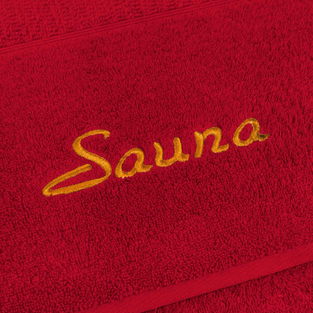 frottana Pearl Saunatuch 80 x 200 cm aus 100% Baumwolle, ruby 80 x 200 cm Ruby, 80 x 200 cm Ruby