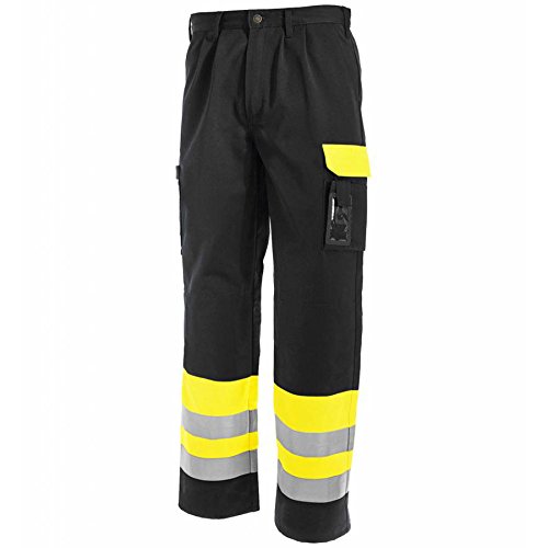 Blaklader 15841860 Hose mit hoher Sichtbarkeit, gelb/ schwarz, grootte C154 C154 Dark Yellow / Black