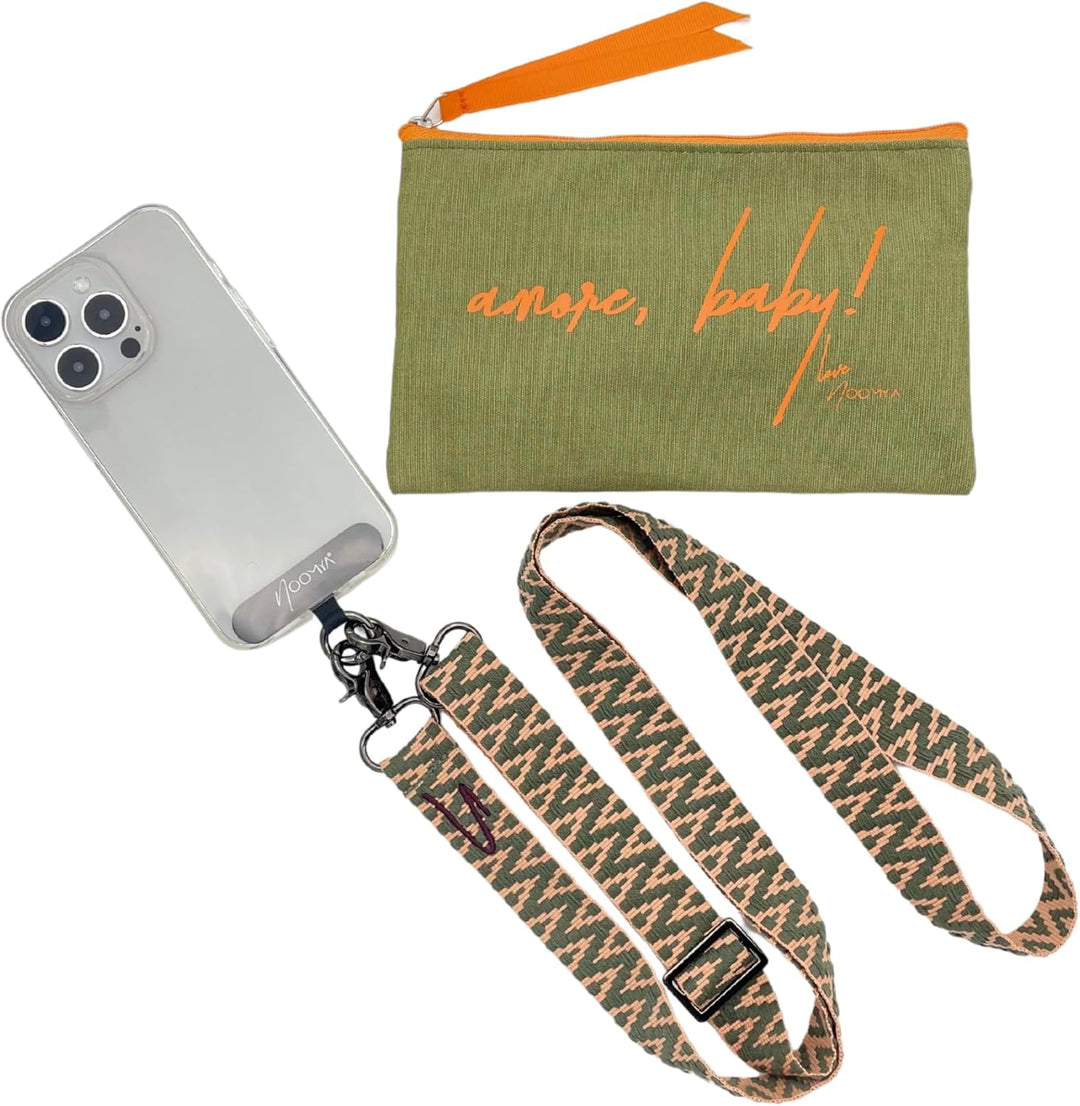 NOOMYA breite Handykette – Handyband universal zum Umhängen mit Adapter, Handy Band verstellbar & ab