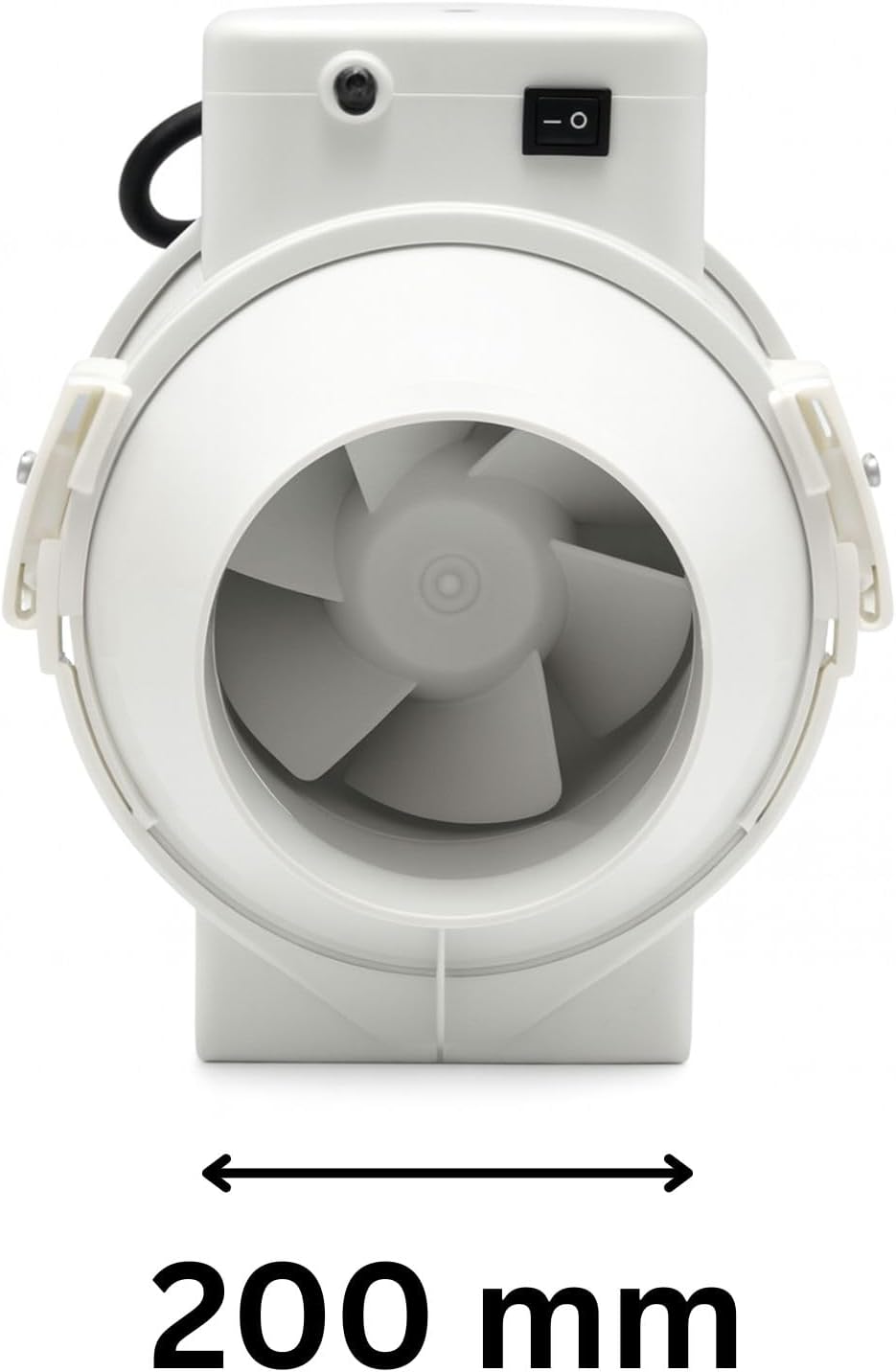 Weedness Grow Abluft 2-stufig 830-1040 m³/h 200 mm Anschluss - Lüfter Zu & Ventilator Rohrventilator