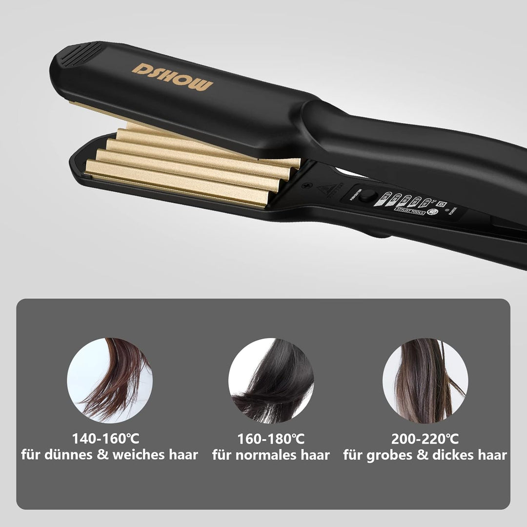 Kreppeisen für die Haare DSHOW Keramik Crimping iron for Hair Glätteisen Haarglätter Kreppeisen und