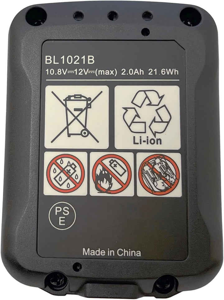 2pcs Ersetzen akku 12V 2000mAh BL1021B mit DC10WD Ladegerät für makita BL1041B 97339-1 197296-9 DF03