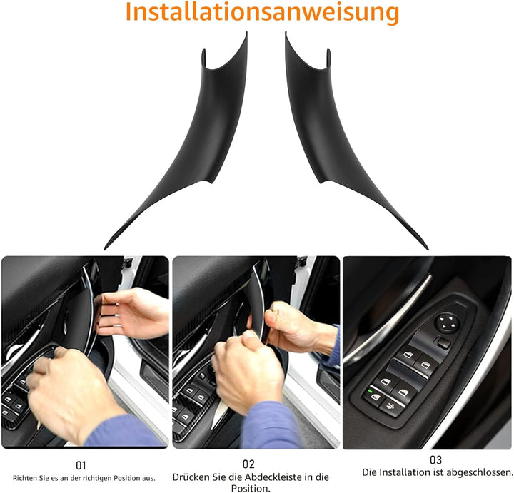 TTCR-II 2PCS Türgriff Innen Kompatibel mit Türgriffe BMW 3er 4er F30/F31/F34/F80 320i,328i,330i,335i