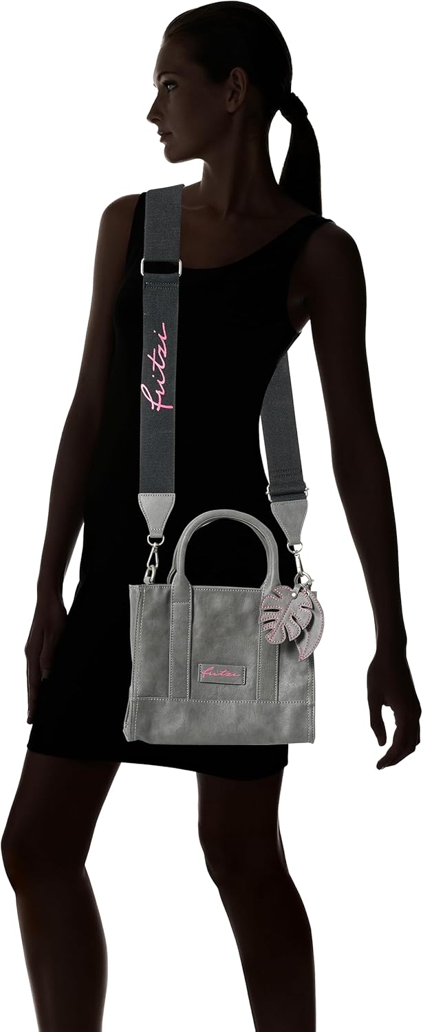 Fritzi aus Preussen Damen Eco Square Handtasche Anthra Einheitsgrösse, Anthra Einheitsgrösse