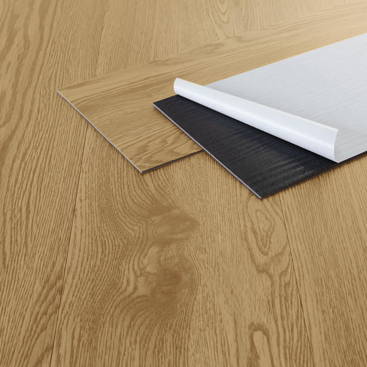 ML-Design Deluxe PVC Bodenbelag, Selbstklebende Vinyl-Dielen, Vinylboden, 91,5 cm x 15,3 cm x 2 mm,