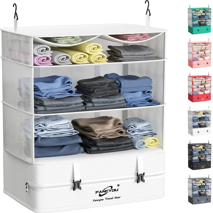 Koffer Organizer Hängende Verpackung Würfel Tragbare Schrank Regale Kompressive Reisegepäck Essentia