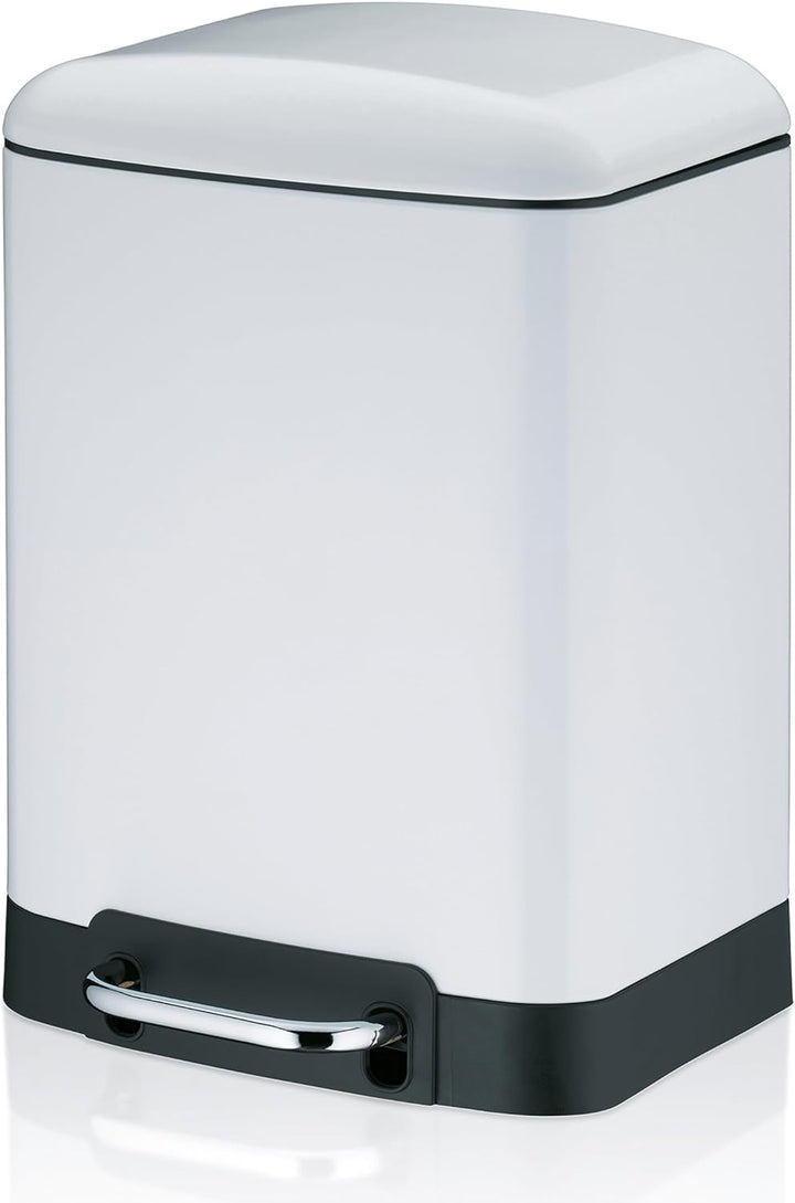 kela 22996 Kosmetikeimer, Edelstahl, Weiss, One Size, Weiss