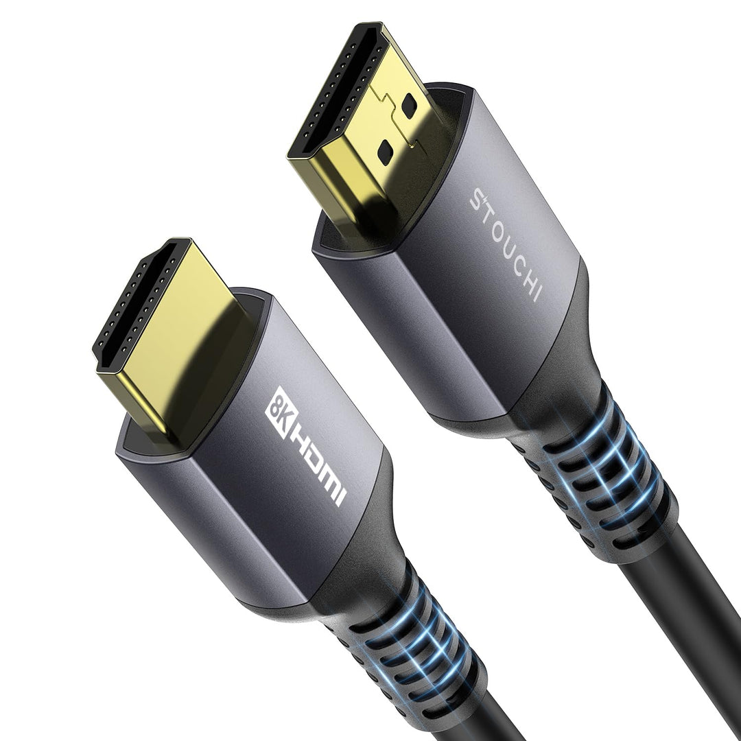 Stouchi 8K HDMI 2.1 Kabel 5m,CL3 In Wall Plenum-Rated High Speed Ultra HD 48Gbps Kabelunterstützung