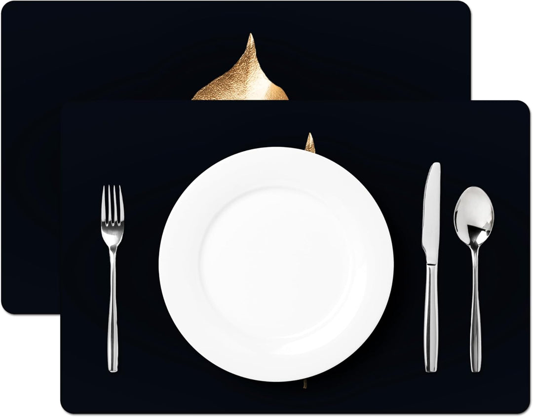 KitchenYeah© Platzsets Abwaschbar 6-Teilig 45x30 cm Tischsets Platzdeckchen Platzset Unterlage Tisch