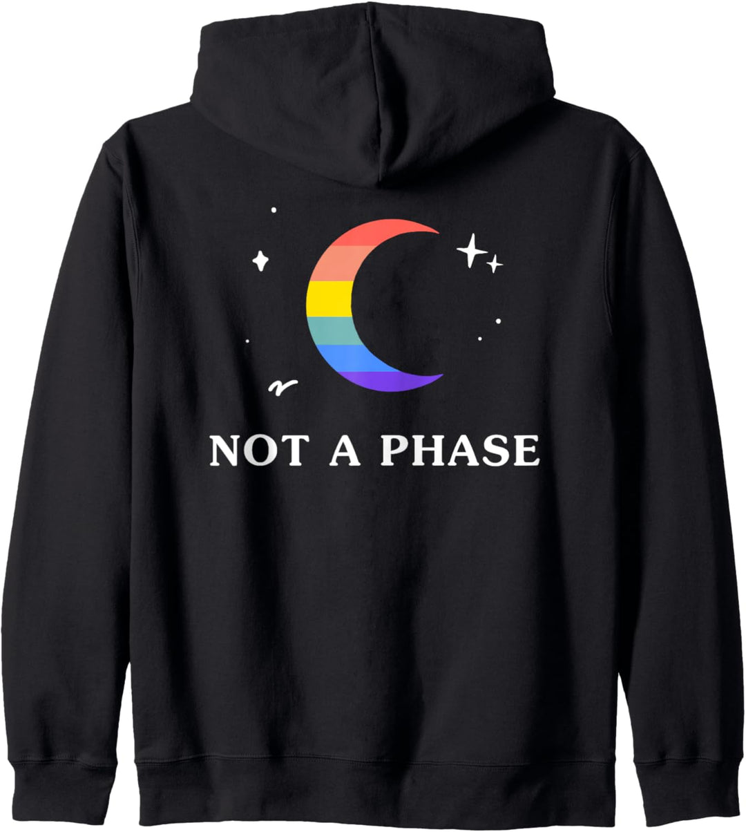 Keine Phase Gay Lesbian LGBTQ Pride Flagge Mond Kapuzenjacke