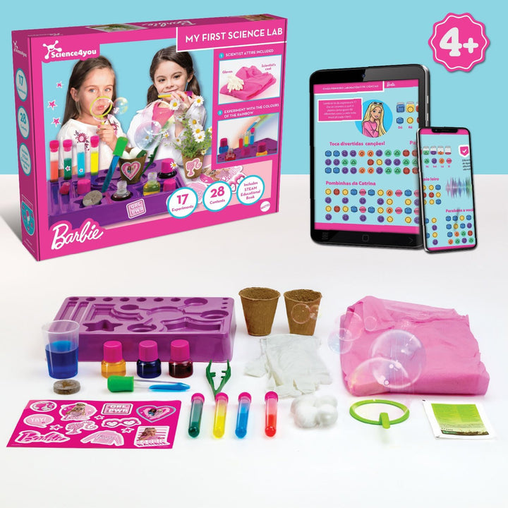 Science4you Meine erste Wissenschaft Kit Barbie für Kinder Alter 4 5 6+ – Experiment mit Barbie, Kun