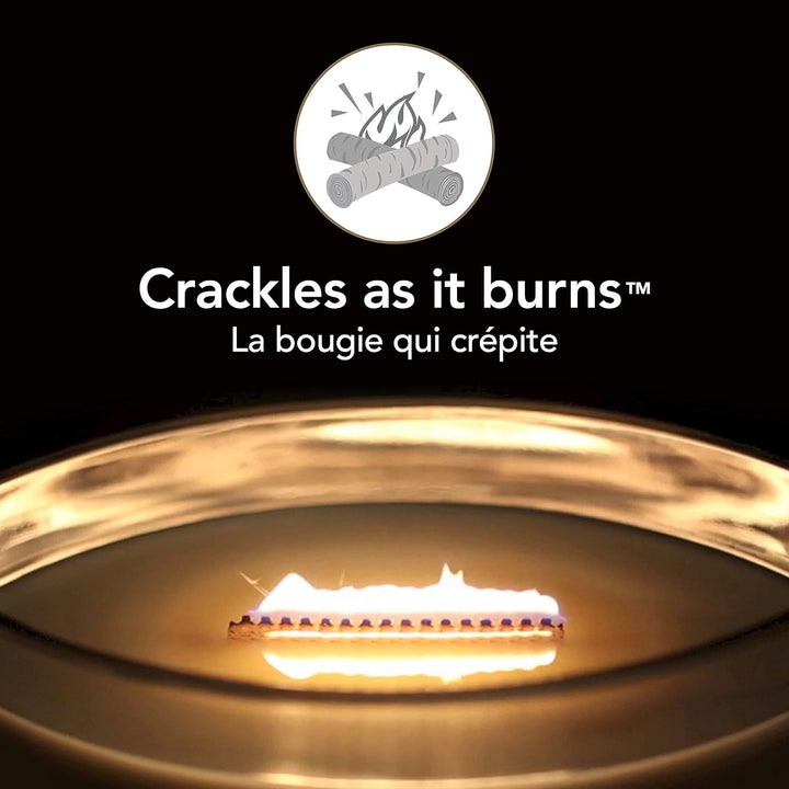 WoodWick mittelgrosse Duftkerze im Sanduhrglas mit knisterndem Docht, Spiced Blackberry, bis zu 60 S