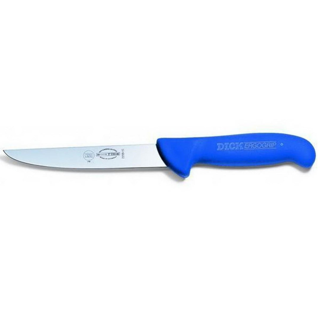 Dick Ausbeinmesser steif 18 cm breit - Griff blau - Messer zum zerlegen und zerteilen von Fleisch